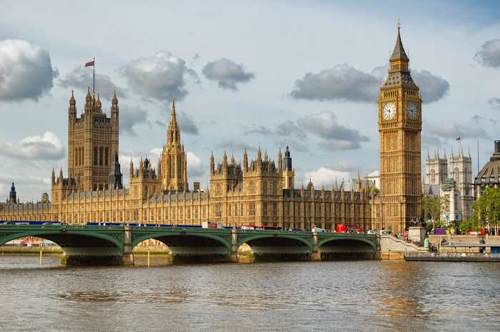 London England, showing Big Ben, 