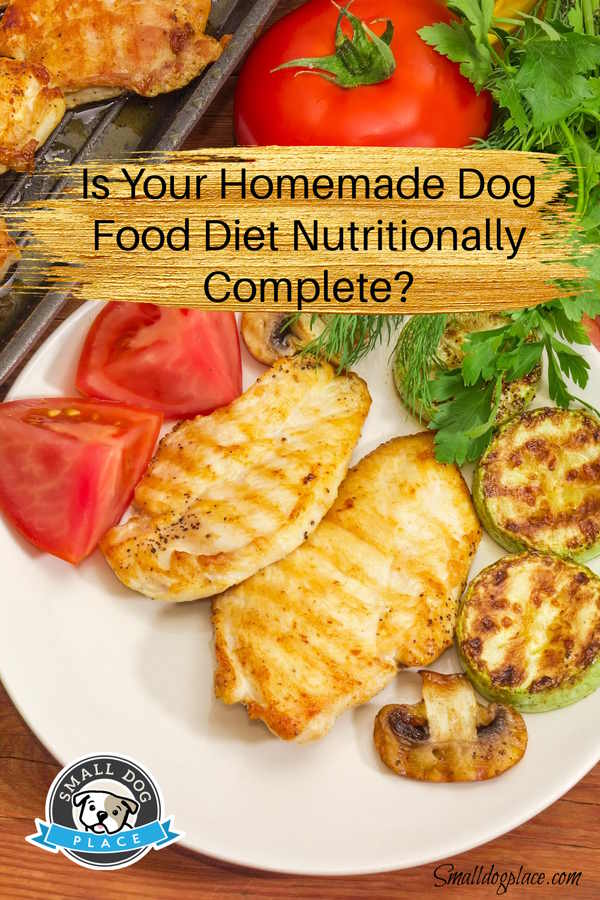 How to make a homemade dog food diet, pin image